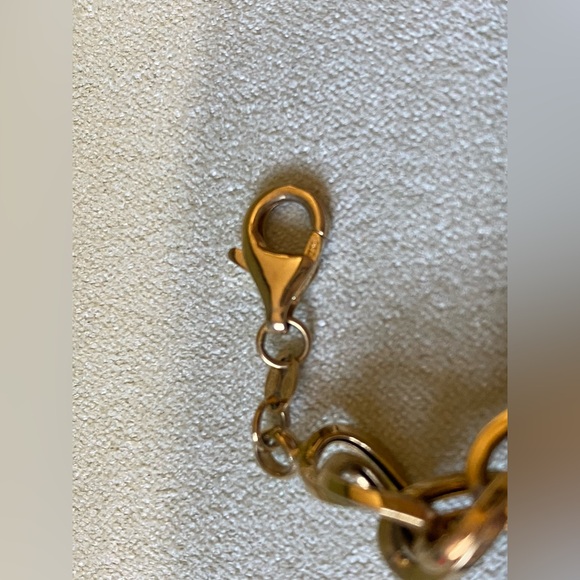 Ross-Simons Double Oval link bracelet in 18k Gold, 7 inch - Picture 5 of 9